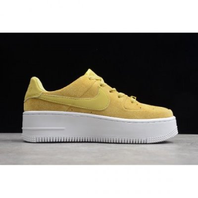 Nike Bayan Air Force 1 Sage Low Celery Zeytin Yeşili / Sarı Kaykay Ayakkabı Türkiye - AJFA0YWC